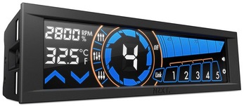 Contrôleur De Ventilateurs PC Avec écran LCD - Gestion De 5 Ventilateurs, Alarme Température - Commutateur Auto/manuel Pour Refroidissement Optimisé