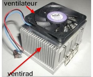 Illustration Fig.2 : nettoyer le ventilateur du processeur.