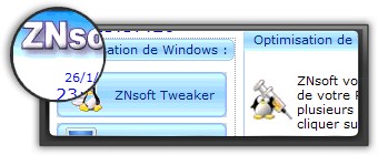screenshot du logiciel optimisation ZNsoft Optimizer XP