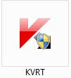 Icône de KVRT : antivirus portable de Kaspersky.