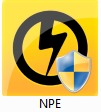 Icône de NPE : antivirus portable de Norton par Symantec.