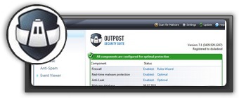 Logo du pare-feu Outpost Firewall free..