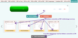 Convertir et télécharger vos fichiers en PDF.