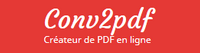 Logo du convertisseur en PDF conv2pdf.com. 