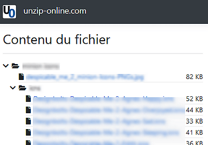 Téléchargez les fichiers décompressés un à un sur votre ordinateur