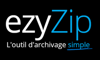 Logo ezyzip.com. Compresse et decompresse des fichiers zip en ligne.