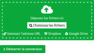 Interface archive.online-convert. Compresser et convertir fichiers rar en zip en ligne.