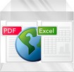 Permet de convertir pdf en excel en ligne. Logo pdftoword.com.