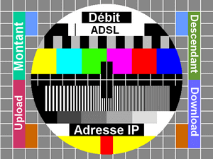 Illustration de la mire de test ADSL.