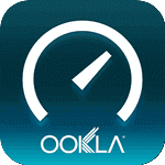Présentation interface du test de débit Internet Ookla pour smarphone