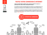 Illustration du test de débit Internet Mire ADSL 60millions-mag.com.