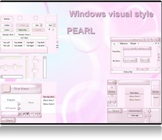 Sreenshot Theme XP pink Visual style Pearl.