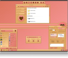 Sreenshot Th�me XP pink Princess.