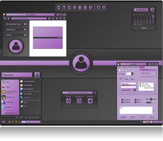 Sreenshot Theme XP pink black Vio Core.