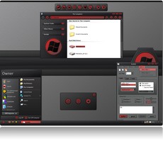 Sreenshot Thme XP black et rouge Redish for XP.