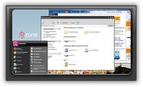 Screenshot Zune Desktop Th�me.