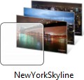 Screenshot du pack theme Windows 7 New York Skyline.