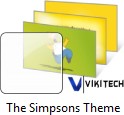Screenshot du pack theme Windows 7 The Simpsons.