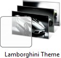 Screenshot du themepack Windows 7 Lamborghini.