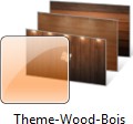 Screenshot du themepack Windows 7 Wood Bois.