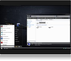 Sreenshot Theme Vista Stealth noir.