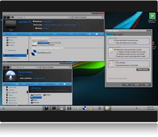 Screenshot Theme Windows 7 GB7 gris et bleu
