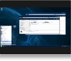 Screenshot Theme windows 7 Nightrium Blue.