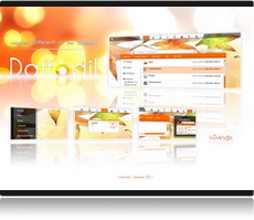 Screenshot Theme Windows 7 jonquille pour l'�t�.
