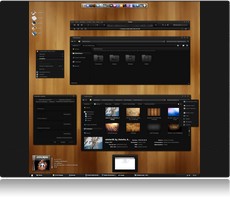 Screenshot Th�me Windows 7 Dark Soft.