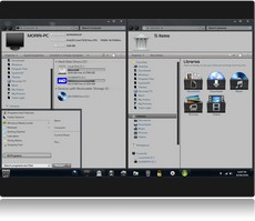 Screenshot Theme Windows 7 G7 update 2 noir et gris