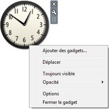 Gadget Windows 7.