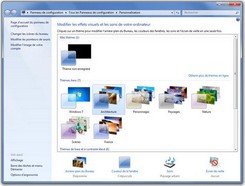 Gestionnaire de thme Windows 7