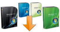boites Windows Vista basic, premium, business, ultimate