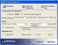 screenshot My Wifi Zone.