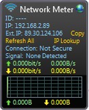 screenshoot Gadget Wireless Network Meter.